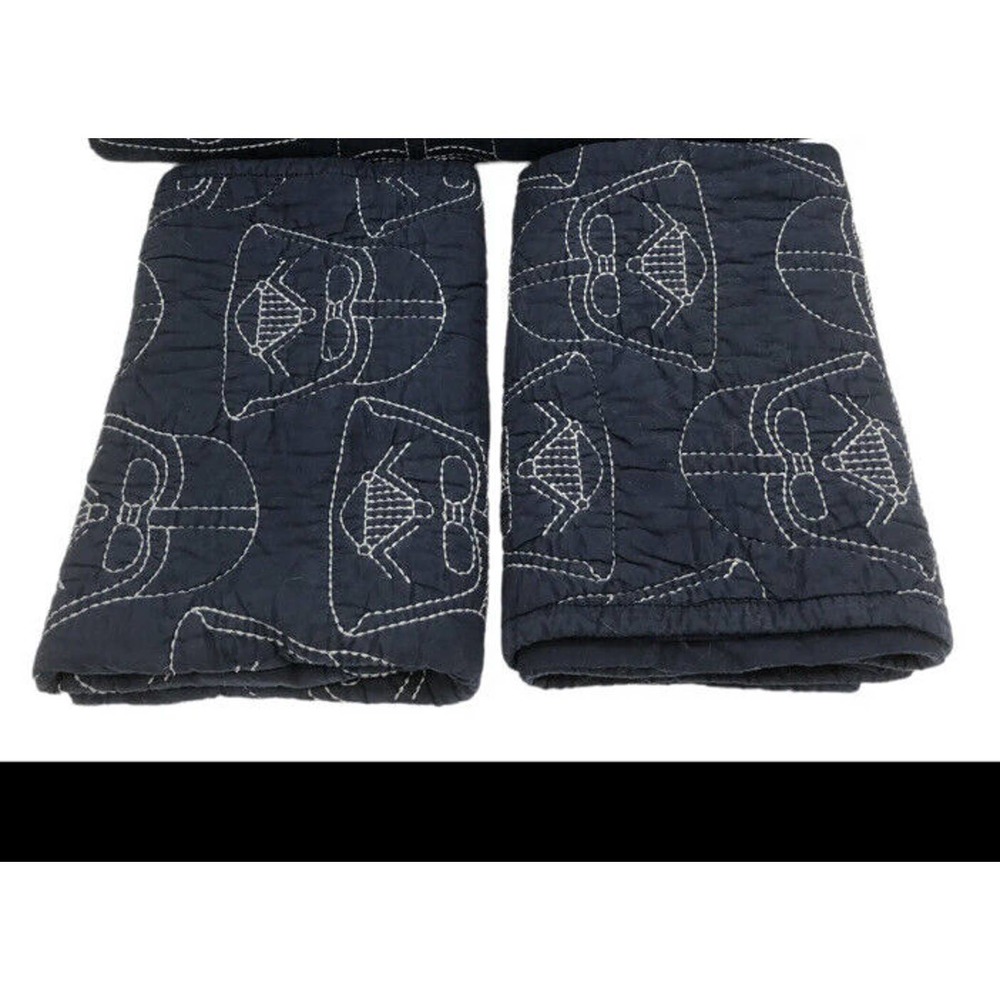 Pottery Barn Kids Star Wars Darth Vader Quilted Pillow Sham Case Blue Set 2
